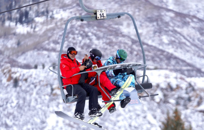 31.12 | Aproveitando uma manhã de snowboard com os amigos em Aspen
